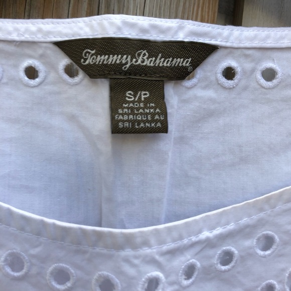Cotton Tommy Bahama White sleeveless Top unused - Picture 4 of 6
